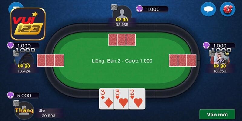 Nguyên tắc tính điểm bài Liêng Vui123