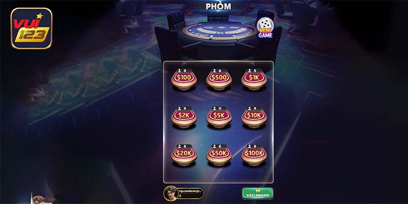 Thông tin game bài Phỏm chi tiết tại nhà cái Vui123