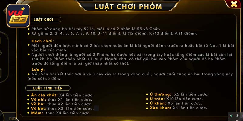 Tìm hiểu luật chơi chi tiết trước khi tham gia giải trí